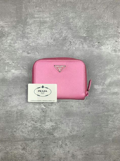 prada portemonnaie damen pink|prada wallet holder.